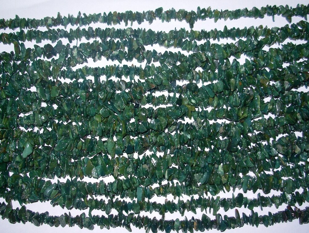 Blood Stone Tumbled Chips Necklaces - Design: Attractive