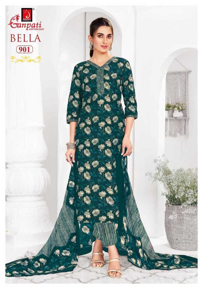 Ganpati Bella Pant Vol-9  Dress Material