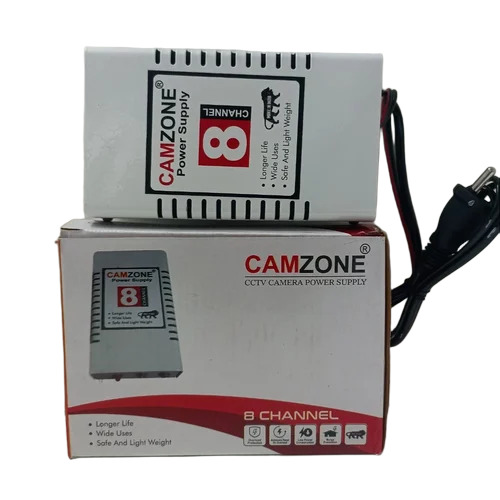 8 Channel Camzone Power Supply Camera - Color: White
