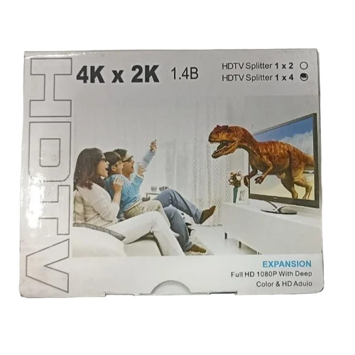 2 Way Hdmi Splitter - Color: Black