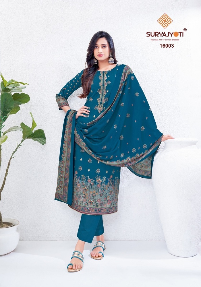 Suryajyoti Pushpa Vol-16  Dress Material