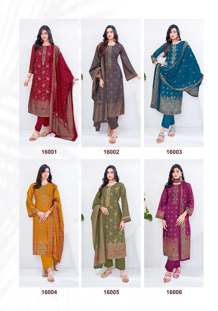 Suryajyoti Pushpa Vol-16  Dress Material