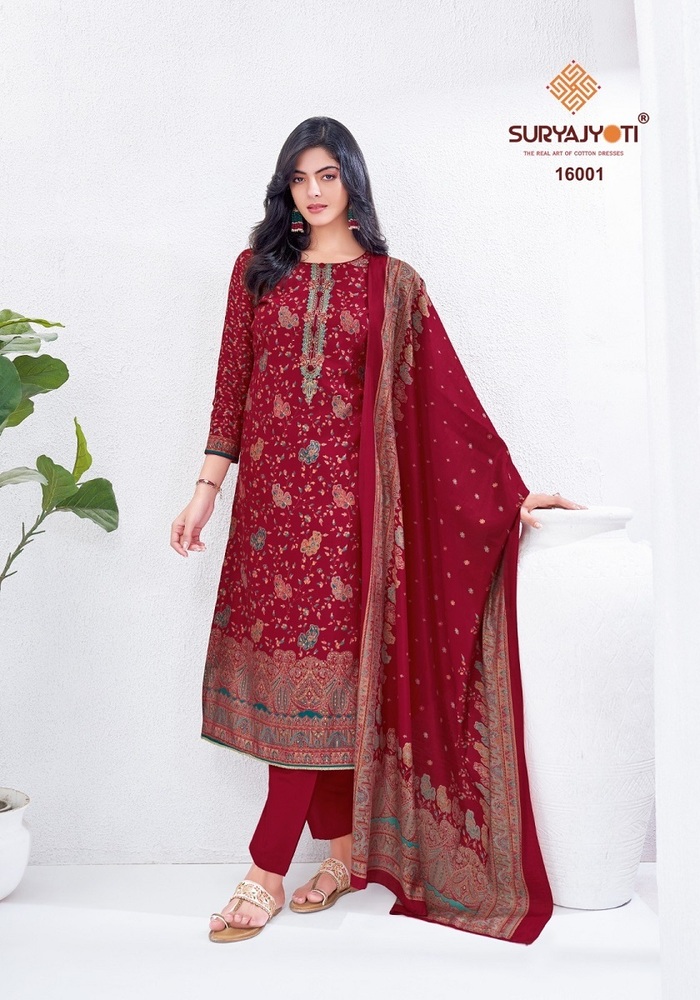 Suryajyoti Pushpa Vol-16  Dress Material