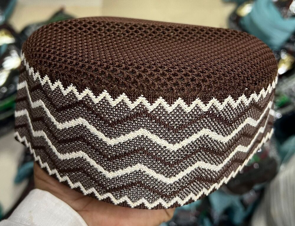 3d patta premium jali muslim cap