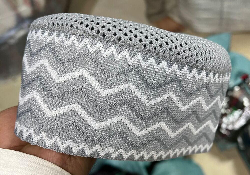 3d patta premium jali muslim cap