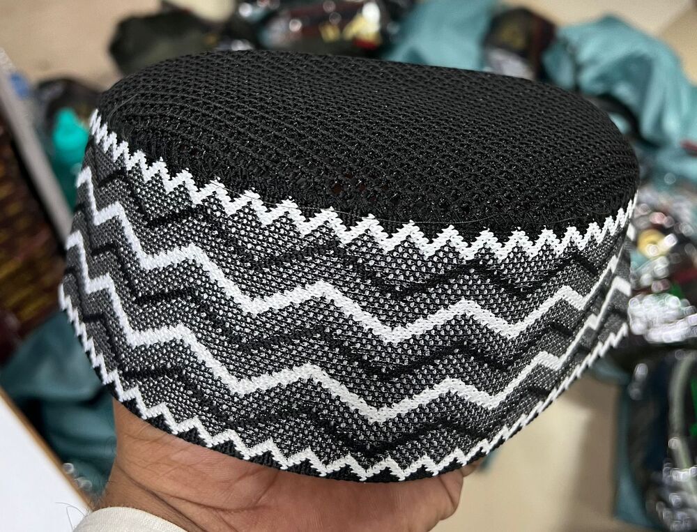 3d patta premium jali muslim cap
