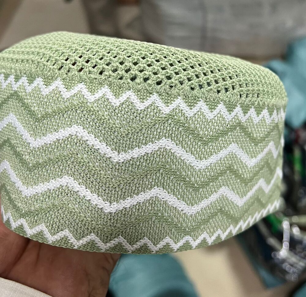 3d patta premium jali muslim cap