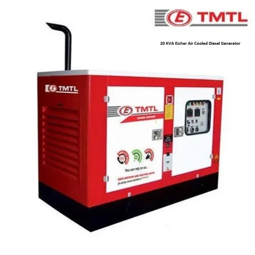 20 Kva Eicher Air Cooled Diesel Generator - Color: Red