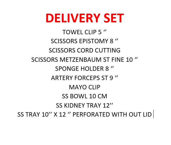 Delivery Set - Material: Steel