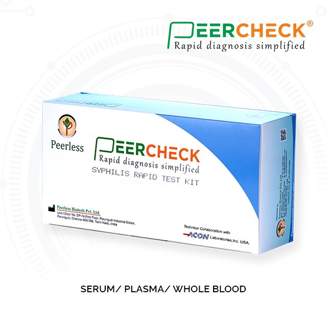 Peerless Syphilis Rapid Test Kit - Color: Various Available