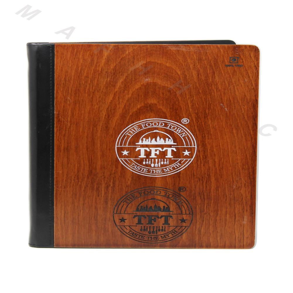 Wooden Menu Folder - Color: Brown