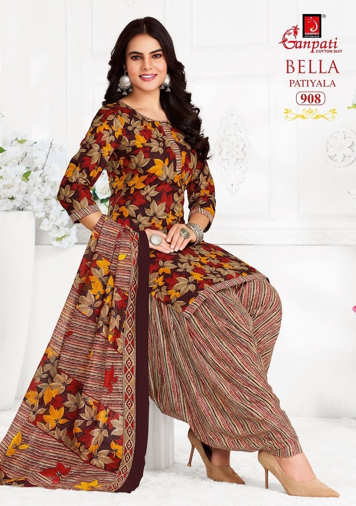 Ganpati Bella patiyala Vol-9  Dress Material
