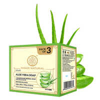 KNH-734 KHADI NATURAL ALOE VERA SOAP - PACK OF 3