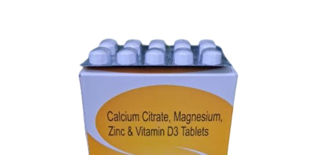 Calcium Citrate, Magnesium, Zinc & Vitamin D3 Tablets