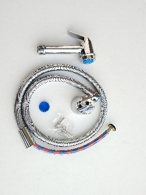 Brass Nozzle Gun Health Foucet - Color: Silver