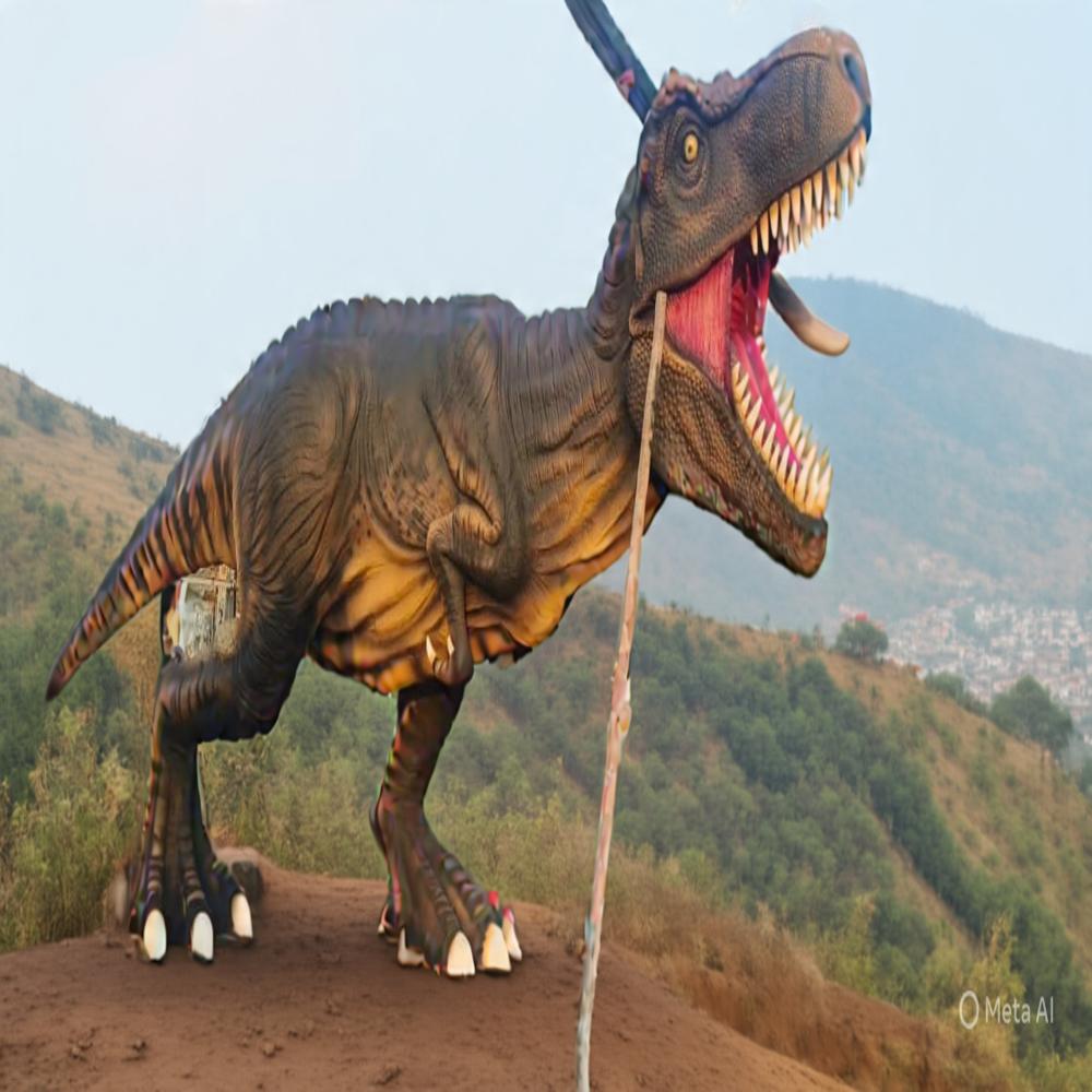 Fiber Dinosaur Statue - Color: Original