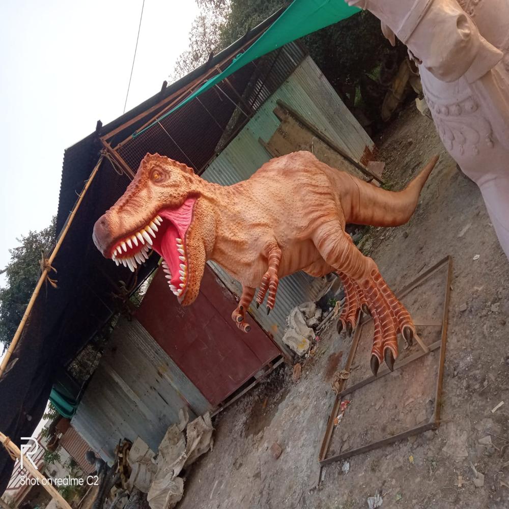 Frp Dinosaur Statue - Color: Original
