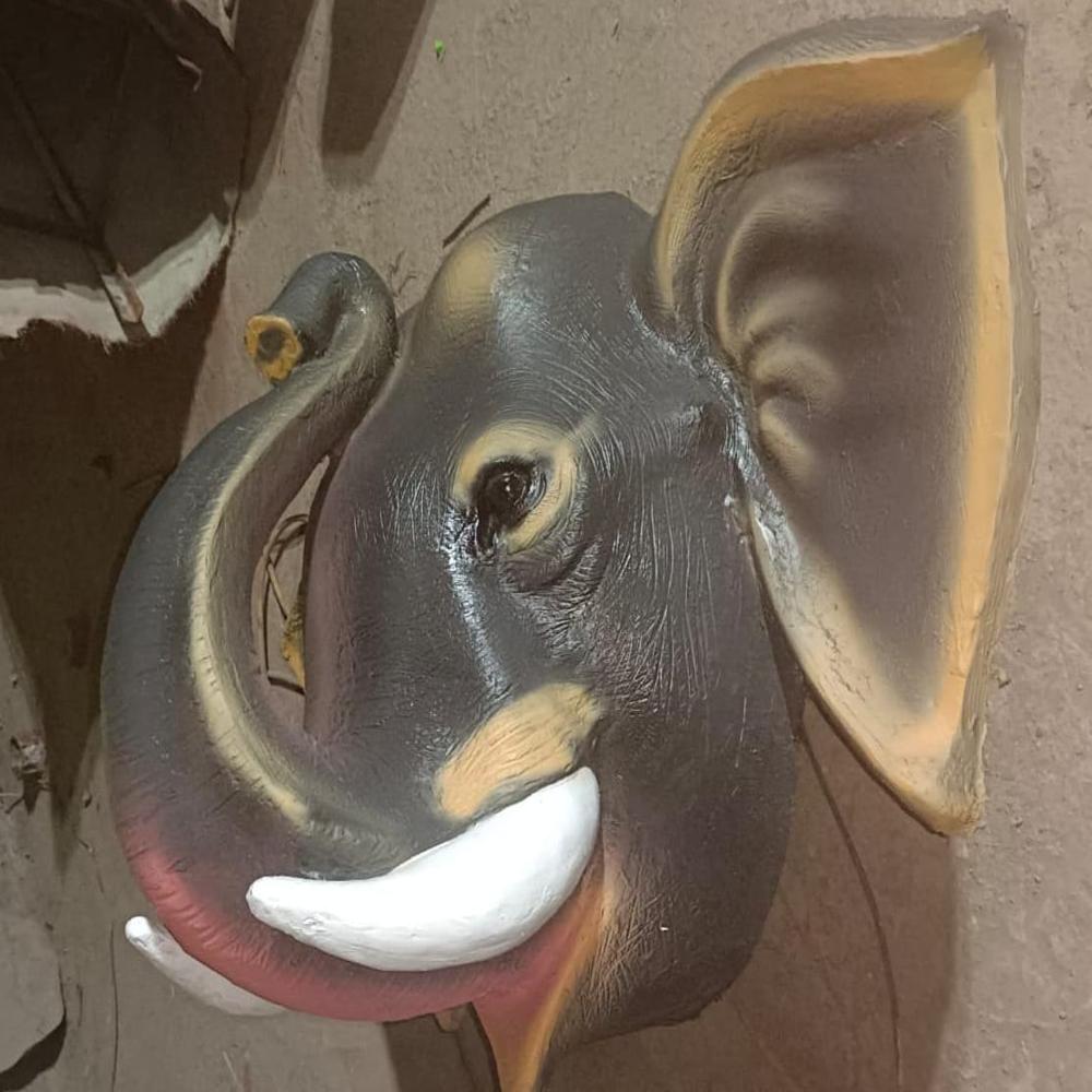 Fiber Elephant Head