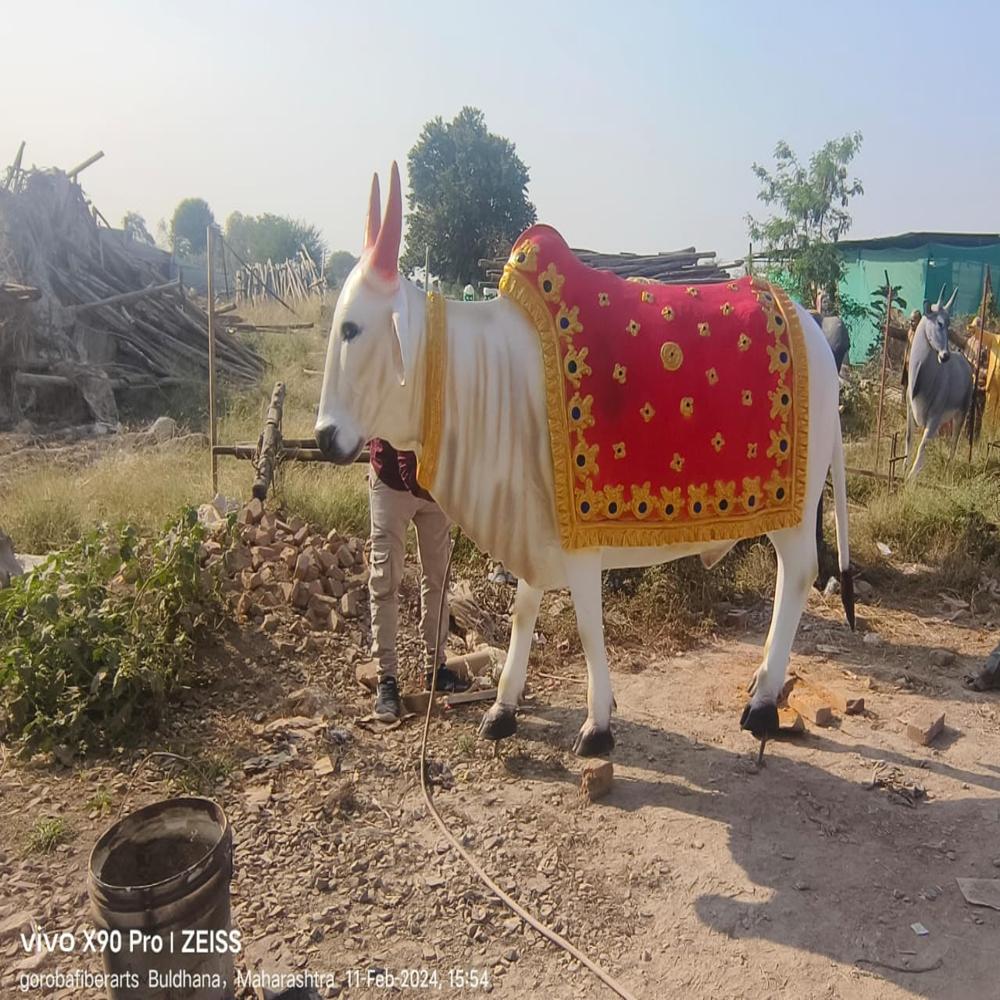 Fiber Bull Statue - Features: Good Quality