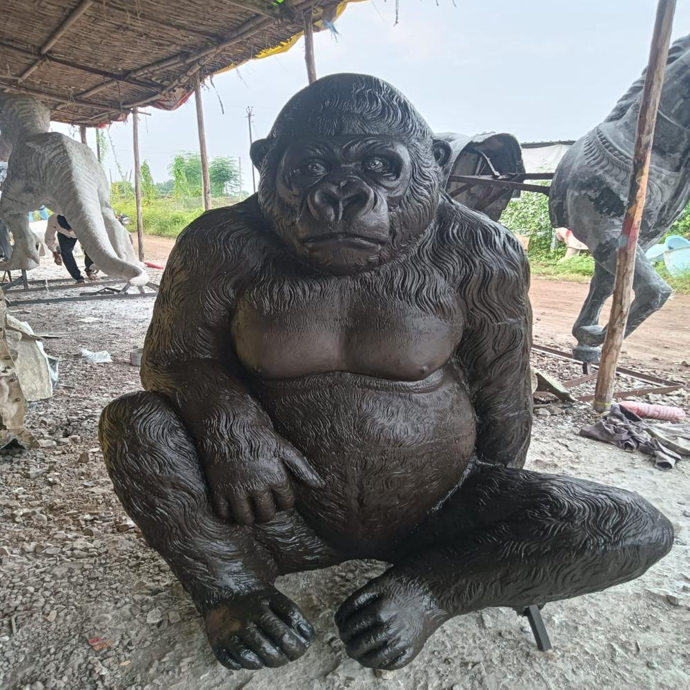 Fiber Gorila Statue - Features: Good Quality