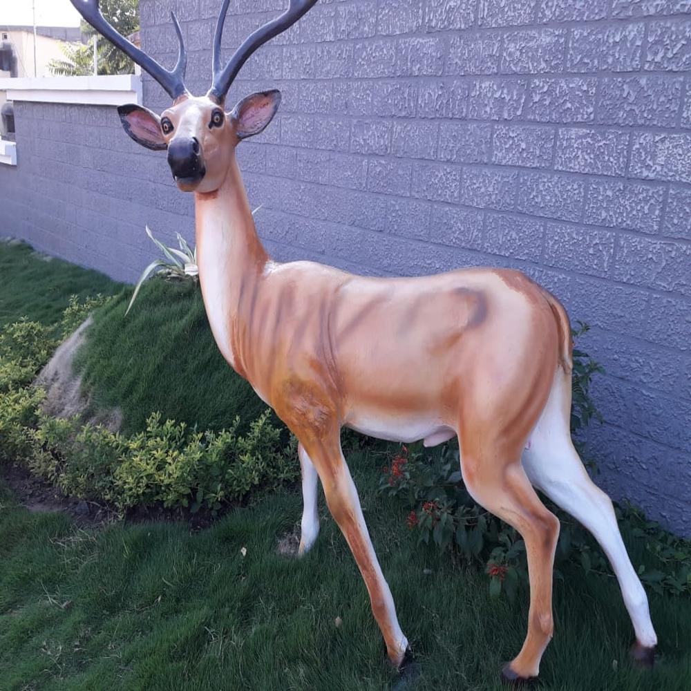 Fiber Mail Deer Statue