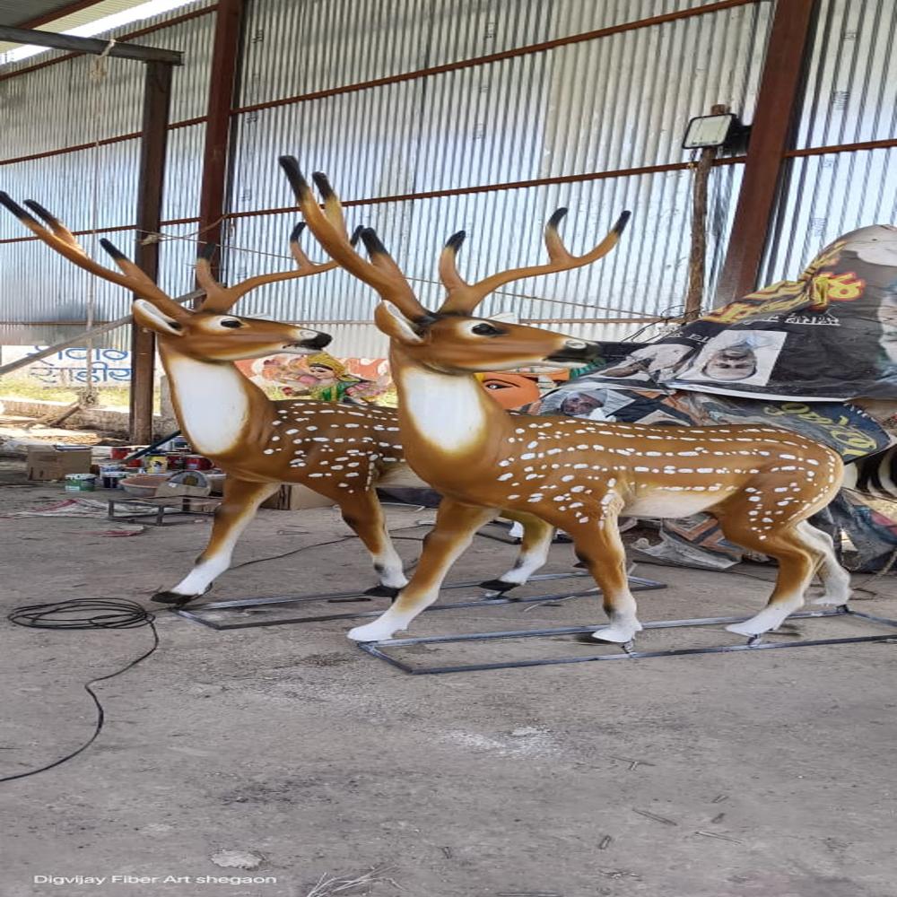 Fiber Mail Deer Statue
