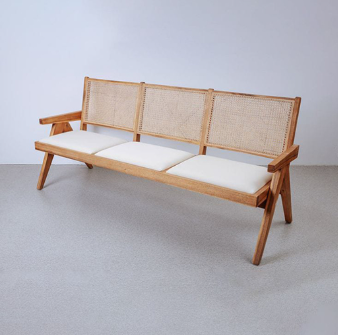 3 Seater Wooden Cene Bench