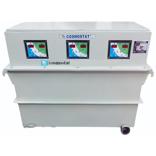 100 KVA थ्री फेज ऑइल कूल्ड सervo वोल्टेज स्टेबलाइज़र