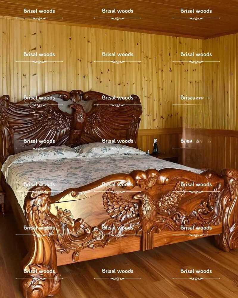 Royal Handicraft Carved Bed - Color: Different Available