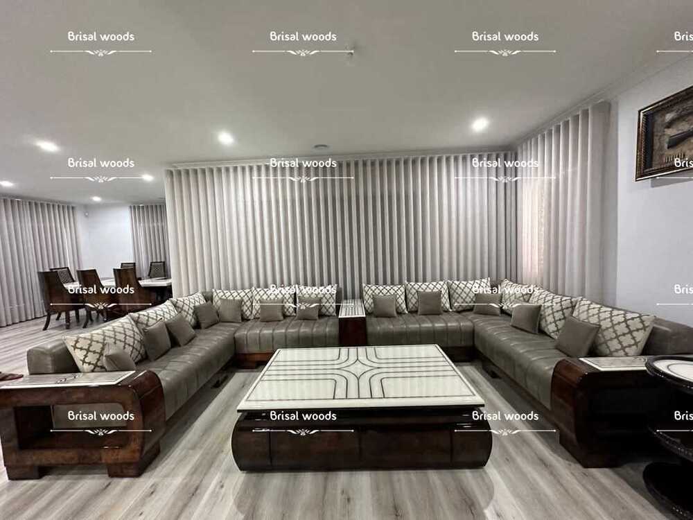 L Shape Sofa Set With Center Table - Color: Different Available