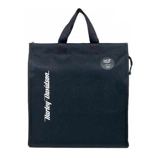 Harley Davidson Grain R Laminum Bags - Color: Black
