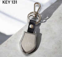 Key 131 Metal And Wooden Keychains - Color: Silver