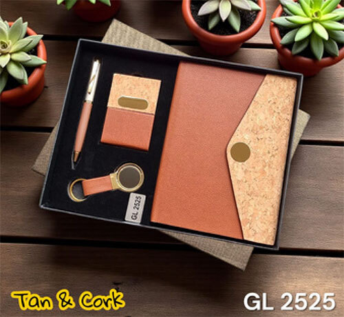 GL 2525 Tan & Cork Combo Gift Set