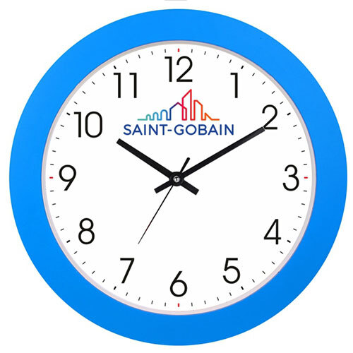 Round Wall Clock - Color: Blue