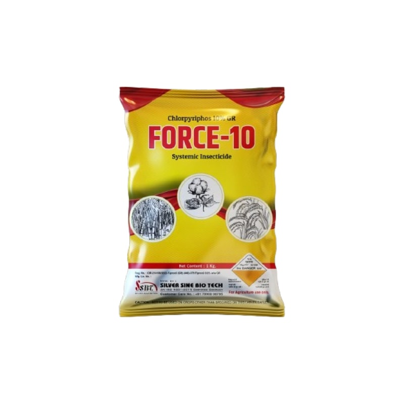 Force-10 Chlorpyriphos 10% Gr - Application: Agriculture