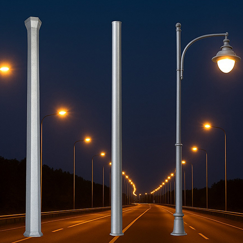 Gi Street Light Poles - Color: As Per Requirement