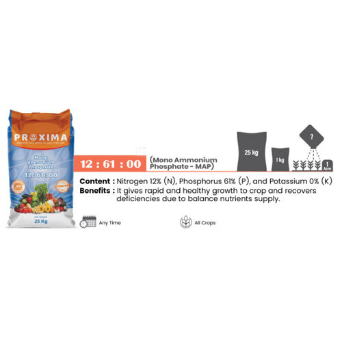 Mono Ammonium Phosphate 12-61-00 - Application: Agriculture