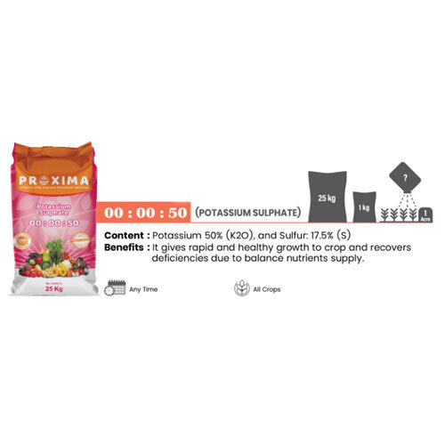 Potassium Sulphate 00-00-50 - Application: Agriculture