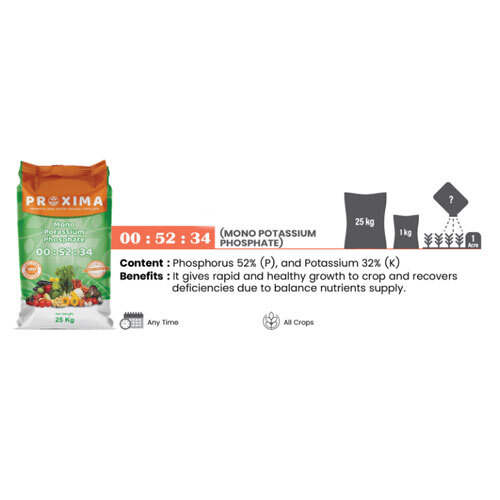 Mono Potassium Phosphate 00-52-34 - Application: Agriculture