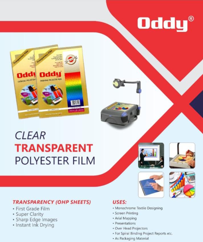 Clear Transparent Polyster film (OHP Sheets)