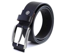 Black leather belt