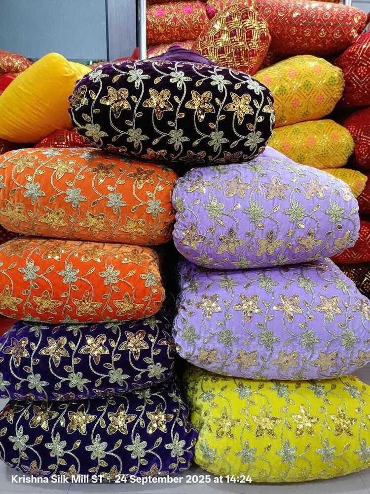 Viscos Velvet Fabric D -02 ( Bhagwan Poshak , Laddu gopal Poshak )