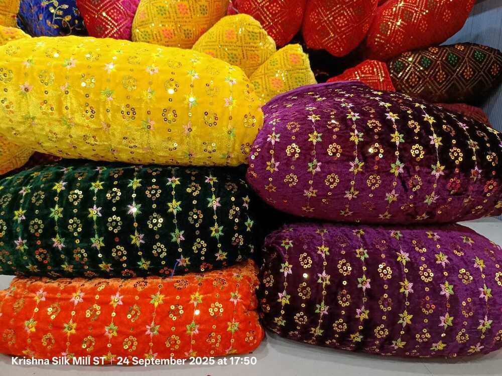 Viscos Velvet Fabric D -04 ( Bhagwan Poshak , Laddu gopal Poshak )