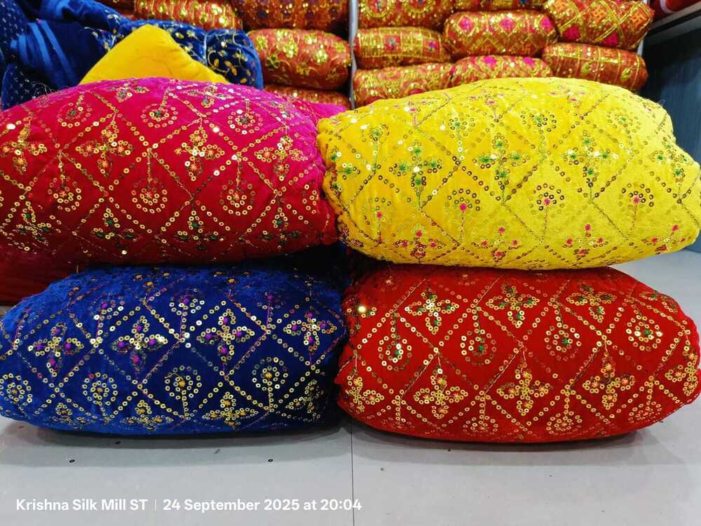 Viscos Velvet Fabric D -06 ( Bhagwan Poshak , Laddu gopal Poshak )