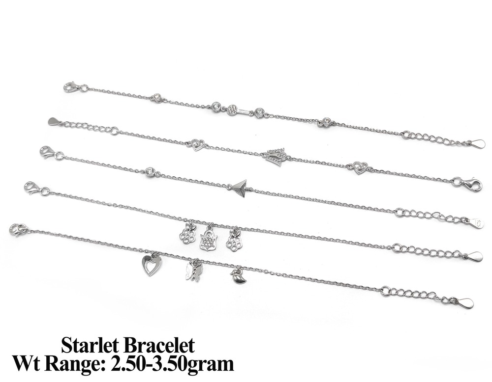 92.5 New Design silver Starlet bracelet