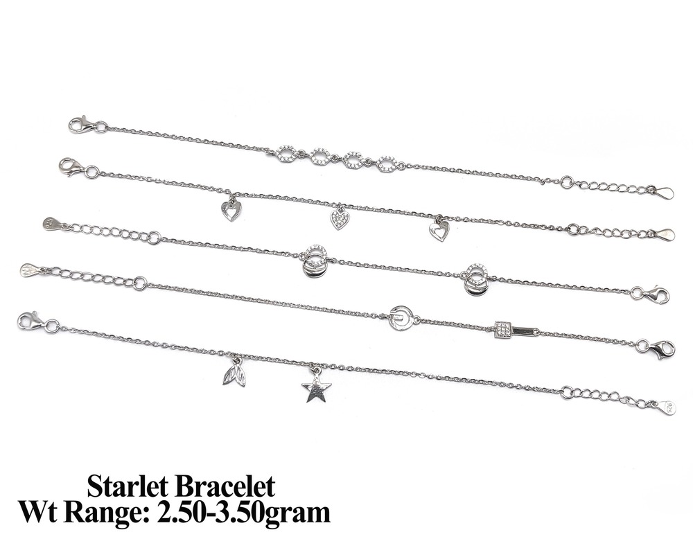 92.5 New Design silver Starlet bracelet
