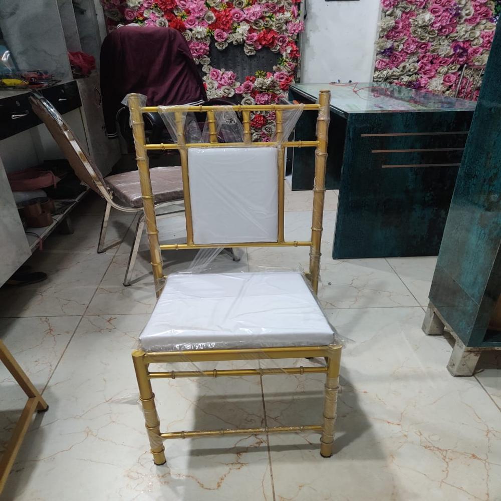 Golden steel banquet Chair