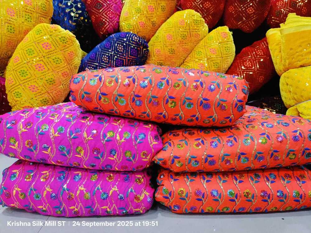 Viscos Velvet Fabric D -08 ( Bhagwan Poshak , Laddu gopal Poshak )