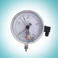 Electric Contact Pressure Gauge - Color: Silver
