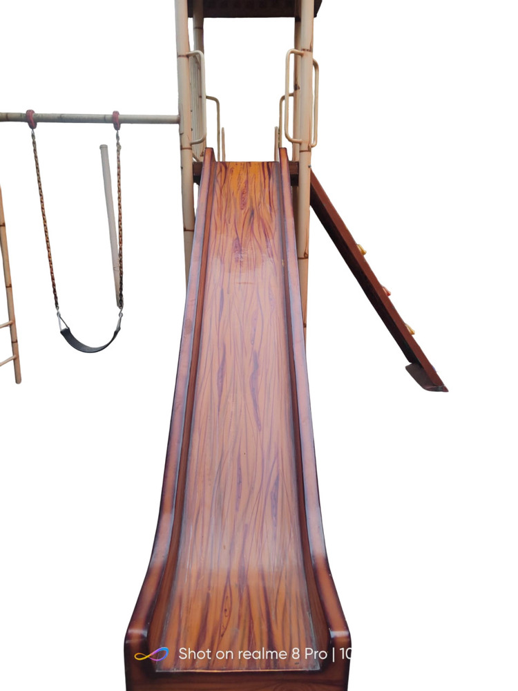 Wooden Finishing Deluxe Wave Slide - Color: Brown